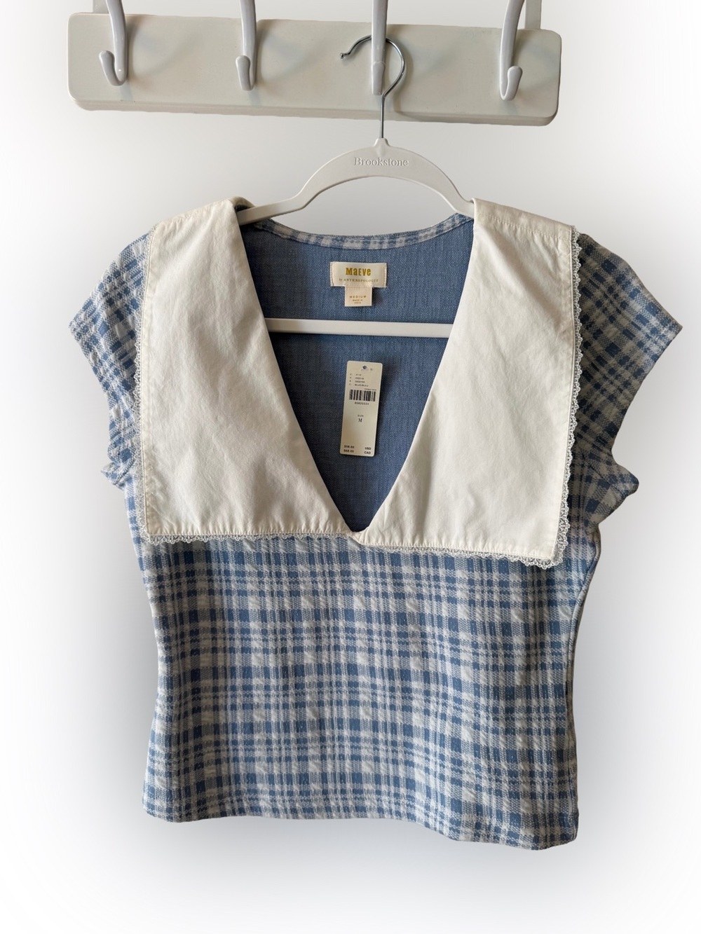 NWT Maeve Short-Sleeve V-Neck Top, Size M - Picture 5 of 9